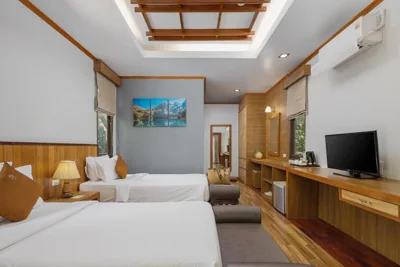 庭園を望むツインコテージ — Phangan Bayshore Resort Koh Phangan